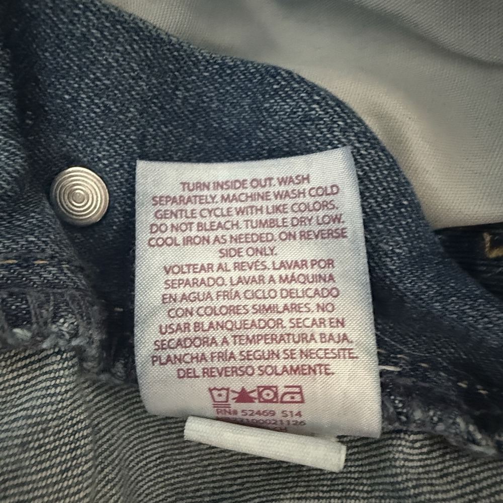 NOBO No Boundaries Denim Bib Shortalls Overalls Distressed Grunge Size S (3-5) - Picture 13 of 13